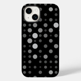 Polka Dot 01X.Grey Schaduw Zwart BG Case-Mate iPhone 14 Hoesje