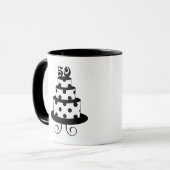 Polka Dot 50th Birthday Jubileum Mok (Voorkant links)