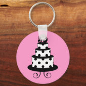 Polka Dot 50th Birthday Jubileum Sleutelhanger (Voorkant)