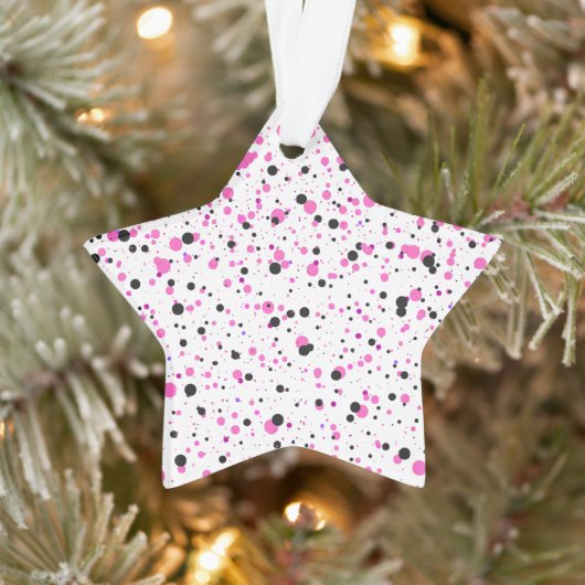 Polka Dot Acrylique Star Ornement (Arbre)