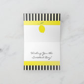 Polka Dot and Lemons Bicycle Kaart (Binnen)