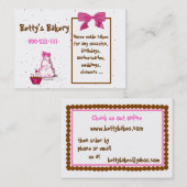 Polka Dot Bakery Visitekaartje (Voorkant / Achterkant)