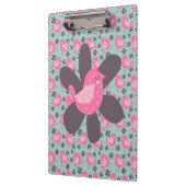 Polka Dot Birds and Flowers Klembord (Links)