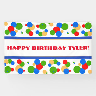 Polka Dot Birthday Banner