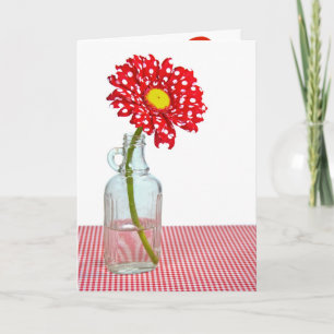 Polka Dot Birthday Daisy Kaart