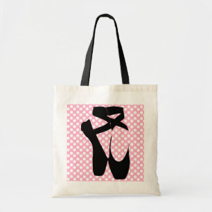 Polka Dot Black Ballet Slippers Tas