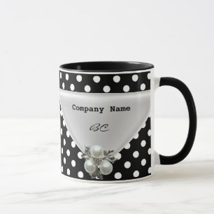 Polka Dot Black Pearl de la Coupe de Mug Big Order