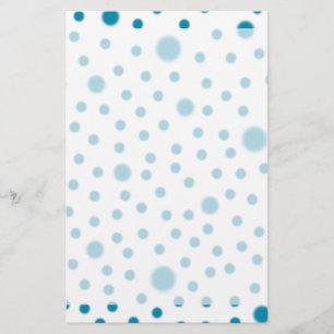 Polka Dot Blauwgroen Schrijfpapier Briefpapier