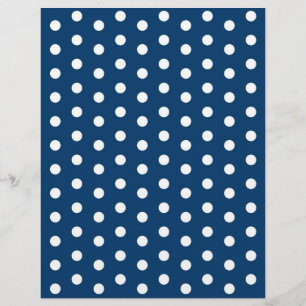 Polka Dot Bleu Bleu Bébé Papier à rebut