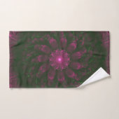 Polka Dot Bloom – Art botanique fractal (Serviette à main)
