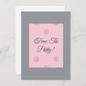 Polka Dot Blush Pink Kaart (Voorkant / Achterkant)