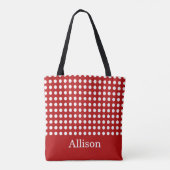  Polka Dot Canvas tas (Achterkant)