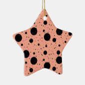 Polka Dot Ceramic Star Ornament (Rechts)