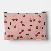 Polka Dot Cherry Patroon en aangepaste naam Etui (Achterkant)