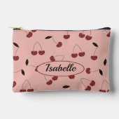 Polka Dot Cherry Patroon en aangepaste naam Etui (Voorkant)