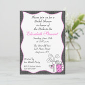 Polka Dot Chic Vrijgezellenfeest Kaart (Staand voorkant)