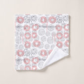 Polka Dot Circle Pattern Bad Handdoek (Wasdoekje)