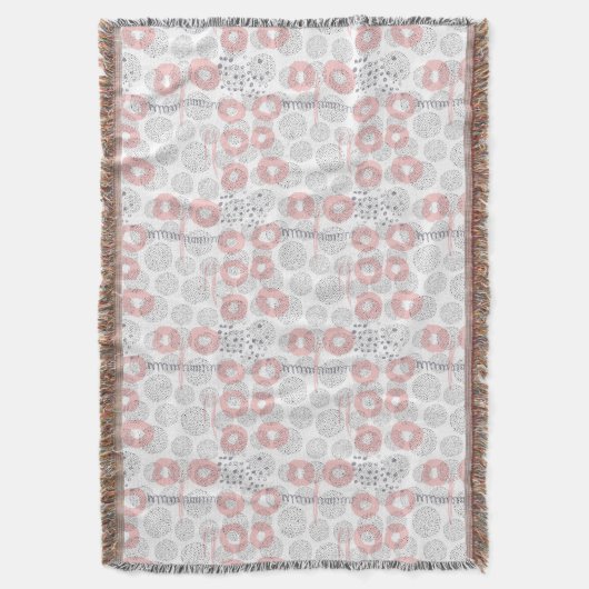 Polka Dot Circle Pattern Deken (Voorkant Verticaal)