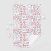 Polka Dot Circle Pattern Golfhanddoek (Insitu)