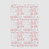 Polka Dot Circle Pattern Golfhanddoek (Voorkant)