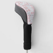 Polka Dot Circle Pattern Golfheadcover (Schuin)