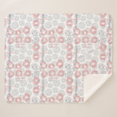 Polka Dot Circle Pattern Sherpa Deken (Voorkant (horizontaal))
