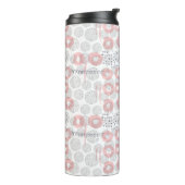 Polka Dot Circle Pattern Thermosbeker (Gedraaid links)