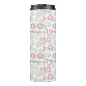 Polka Dot Circle Pattern Thermosbeker (Achterkant)