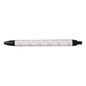 Polka Dot Circle Pattern Zwarte Inkt Pen (Voorkant)