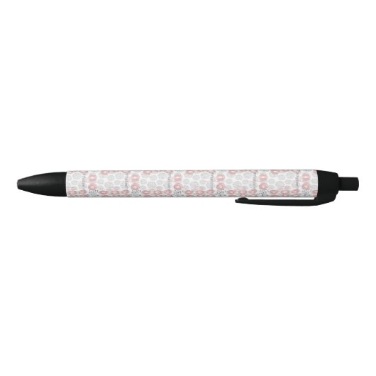 Polka Dot Circle Pattern Zwarte Inkt Pen (Bodem)