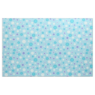 Polka dot cirkels blauw stof
