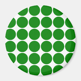 Polka dot cirkels & vlekken: groene polka stippen magneet