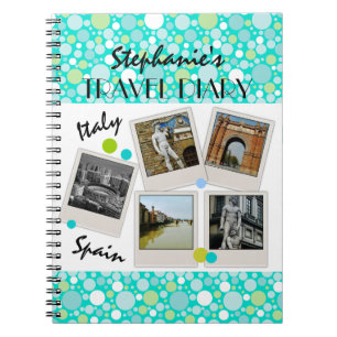 Polka Dot Crazy Custom Travel Journal et photos