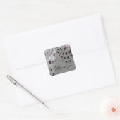 Polka Dot Cupcake Liners Vierkante Sticker (Envelop)