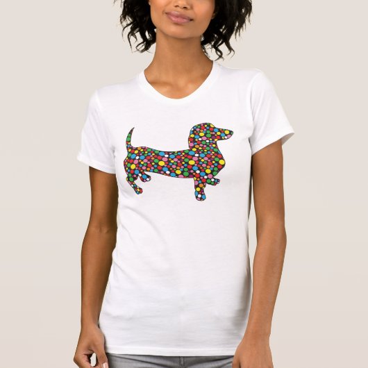 Polka Dot Dachshunds T-shirt (Voorkant)