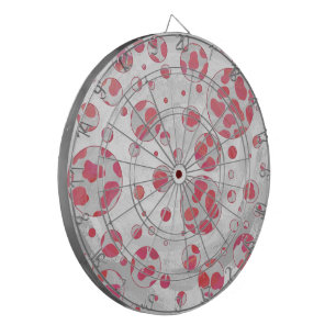Polka Dot Dalmatian Pink and White Dartbord