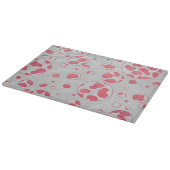 Polka Dot Dalmatian Pink and White Snijplank (Hoek)