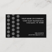 Polka Dot Distress — Monogram F Visitekaartje (Achterkant)