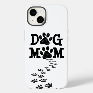 Polka Dot DOG MOM Pawprints Case-Mate iPhone 14 Hoesje