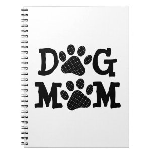 Polka Dot DOG MOM Pawprints Notitieboek