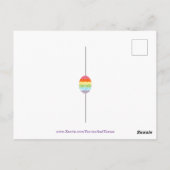 Polka Dot Easter Invitation Post Kaart (Achterkant)