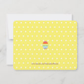 Polka Dot Easter Kaart (Achterkant)