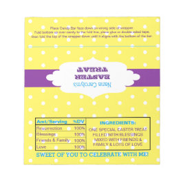 Polka Dot Easter Treat Favor Snoep Wrappers Notitieblok