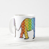 Polka-Dot Elephant Koffiemok (Voorkant links)