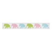 Polka Dot Elephant Ribbon Grosgrain Lint (Voorkant)