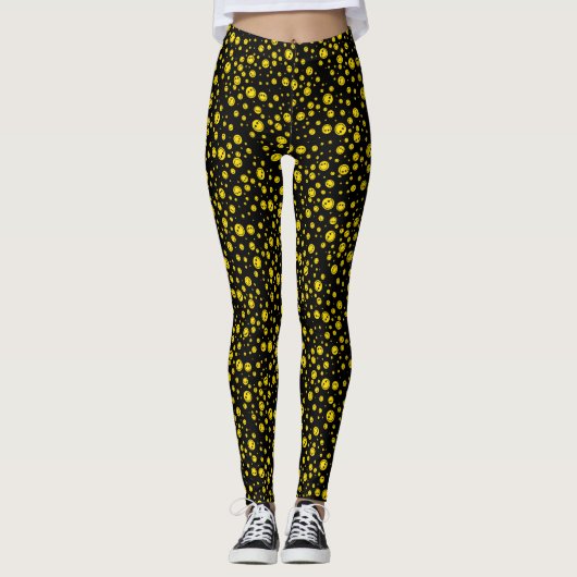 Polka Dot Faces Leggings (Voorkant)