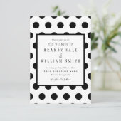 Polka Dot Faire-part de mariage (Debout devant)