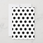 Polka Dot Faire-part de mariage (Dos)