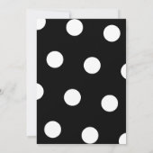 Polka Dot Fifty and Fabulous 50th Birthday Party Kaart (Achterkant)
