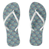 Polka Dot Fish Pattern Teenslippers (Voetbed)